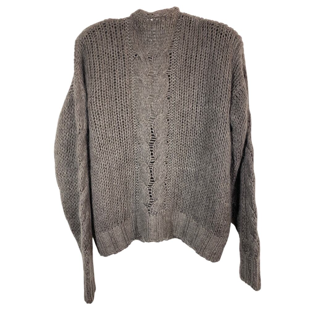 120% Cashmere Italy Oversized Cardigan Sweater One Button Front  Small - Picture 6 of 7